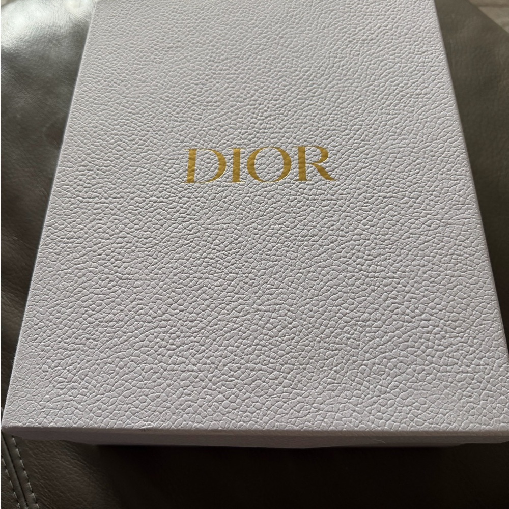 Dior Textured White Box with Gold Logo